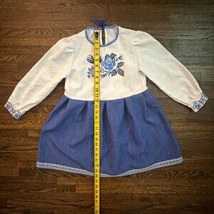 Embroidered Ukrainian Girl's Dress